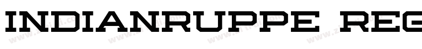 indianruppe regular字体转换